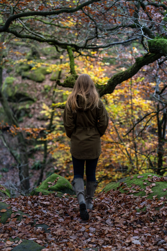 me in Padley Gorge at autumn