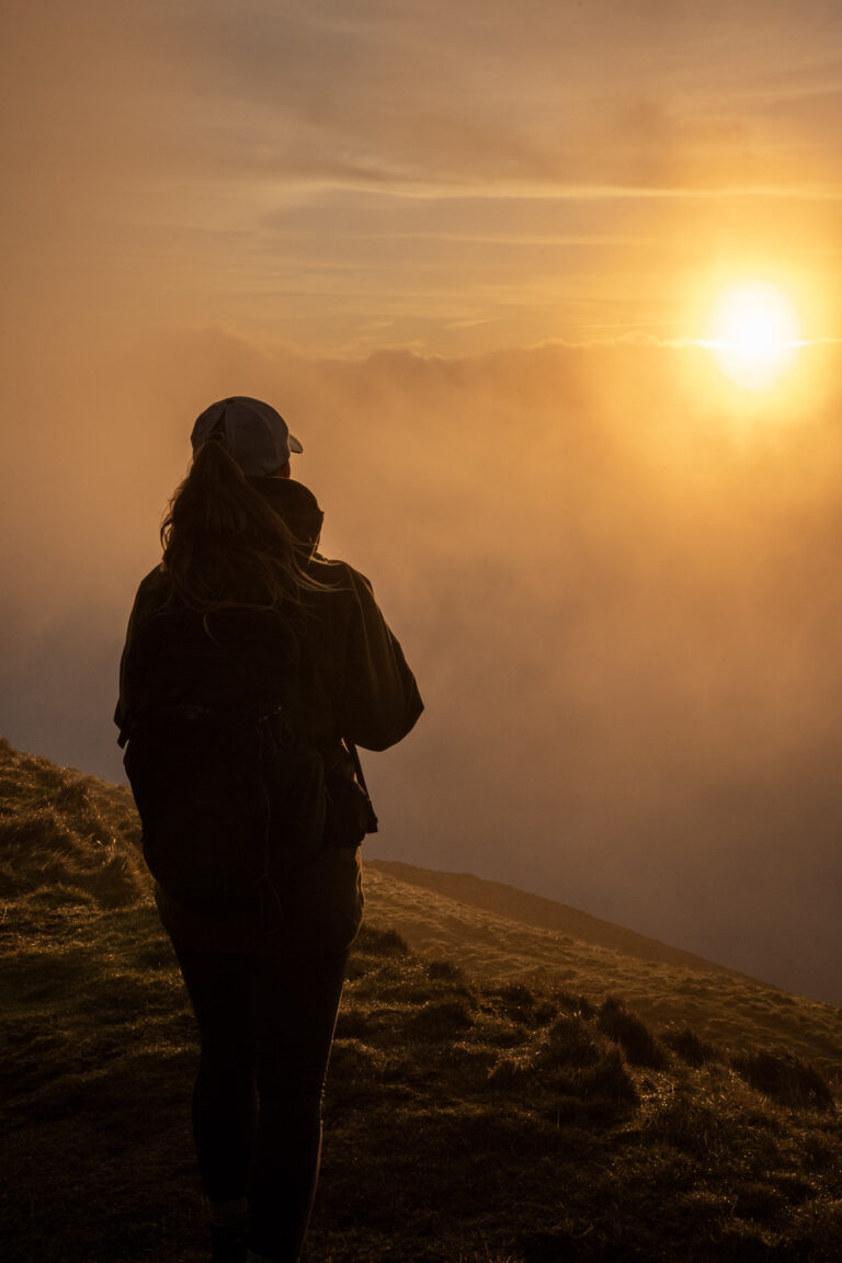 sunrise on mam tor Peak District
